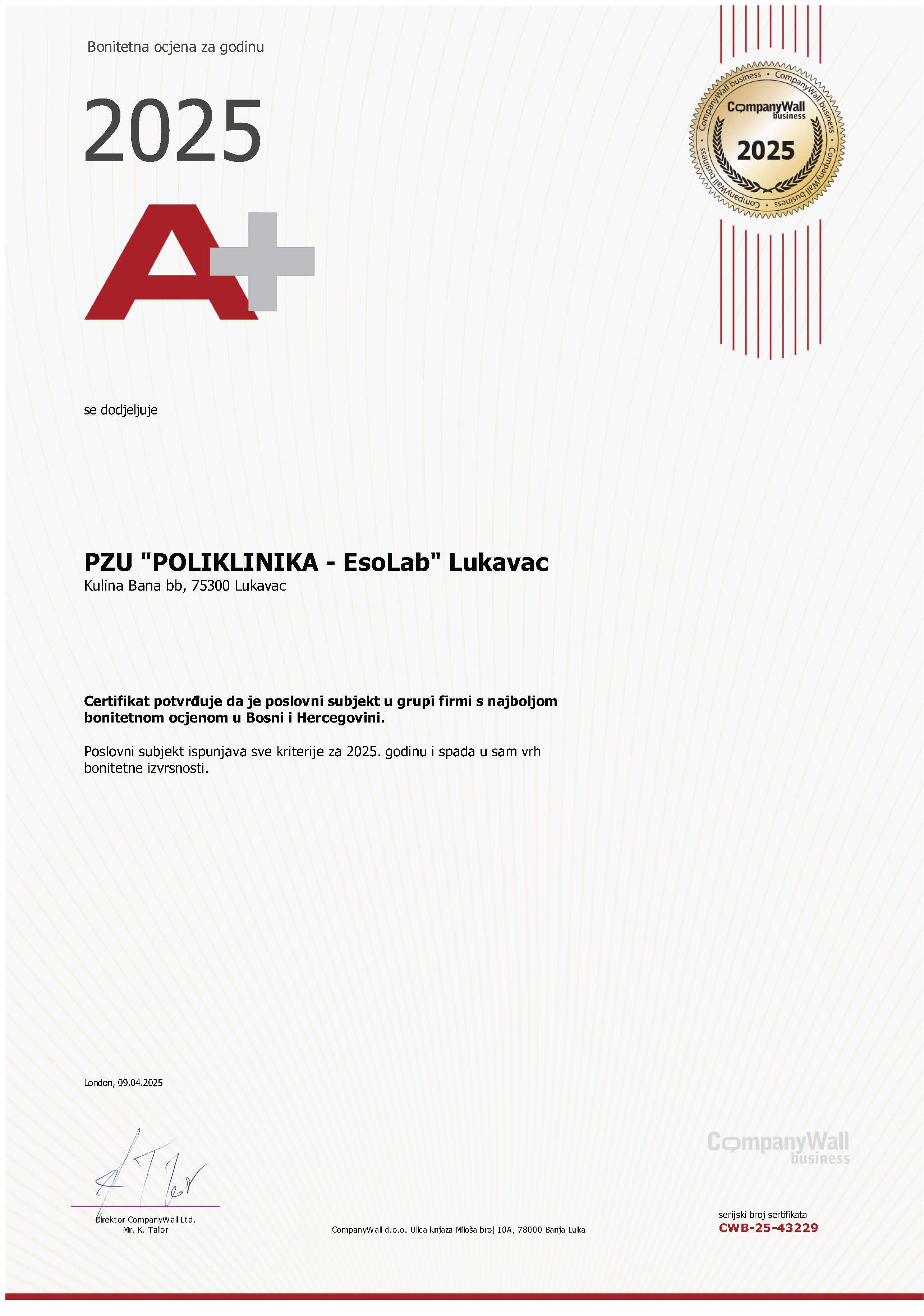 Poliklinika Eso LAB Lukavac